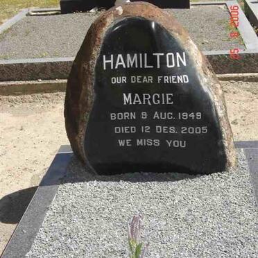 HAMILTON Margie 1949-2005