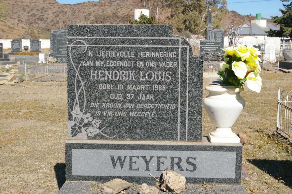 WEYERS Hendrik Louis  -1965