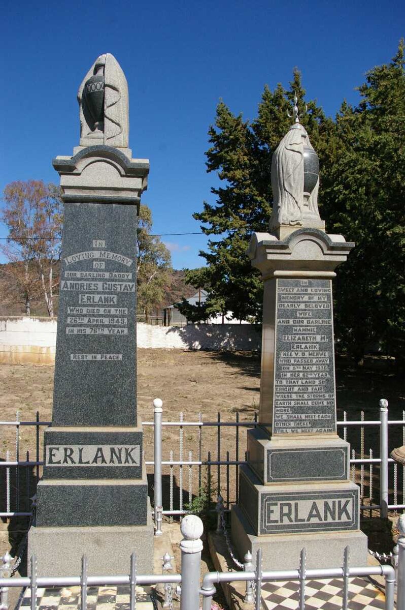 ERLANK Andries Gustav -1949 &amp; Elizabeth M. V.D. MERWE -1936