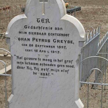 GREYBE Johan Petrus 1857-1913