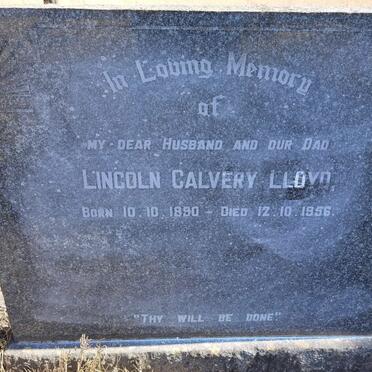LLOYD Lincoln Calvery 1890-1956