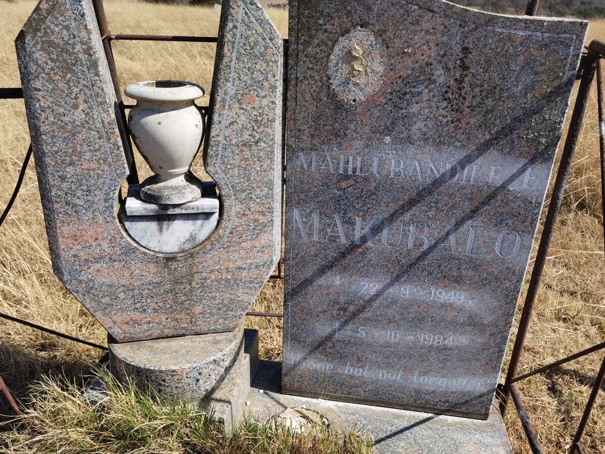 MAKUBALO Mahlubandile E. 1949-1984