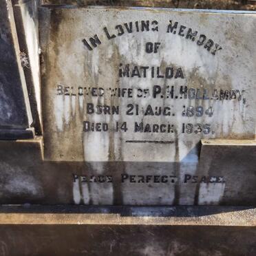 HOLLAMBY Matilda 1894-1935