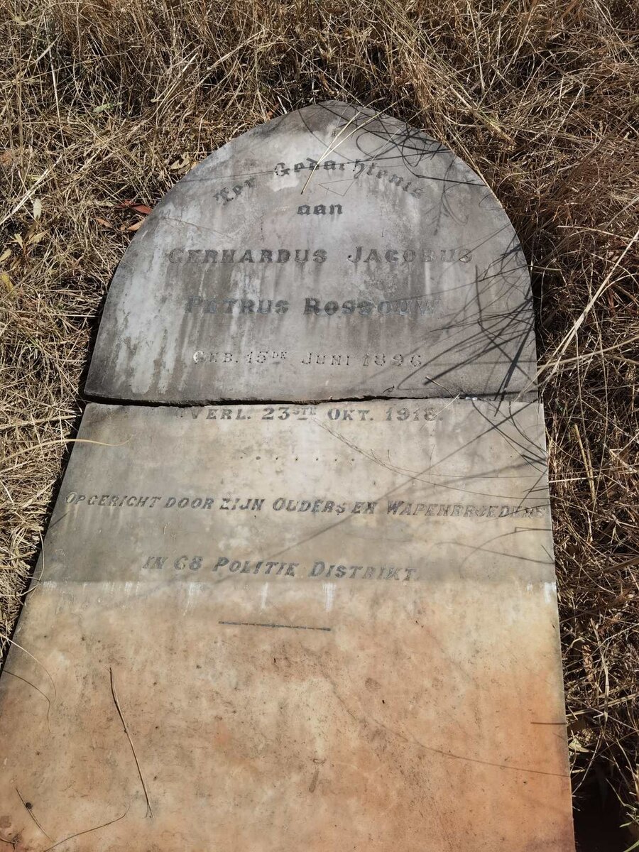 ROSSOUW Gerhardus Jacobus Petrus 1896-1918