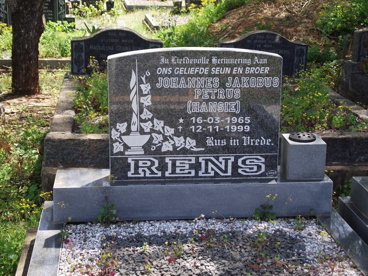 RENS Johannes Jakobus Petrus 1965-1999