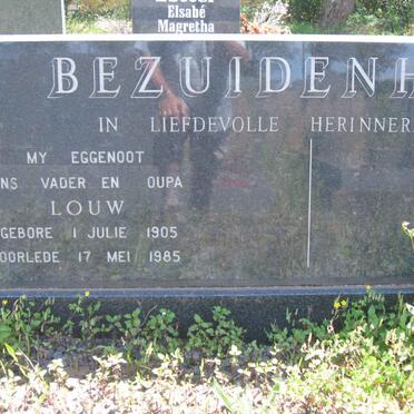 BEZUIDENHOUT Louw 1905-1985