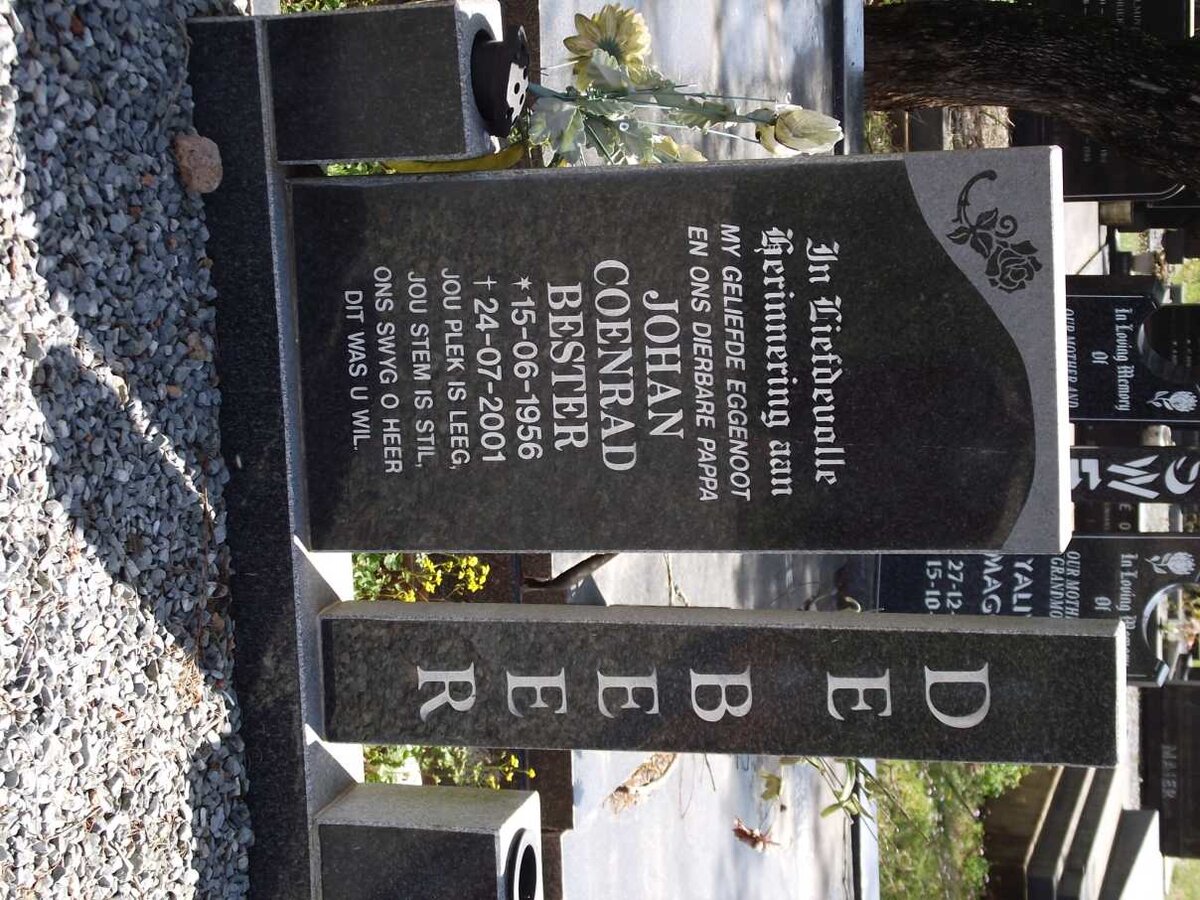 BEER Johan Coenrad Bester, de 1956-2001