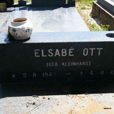 OTT Elsabe nee KLEINHANS 1948-1988