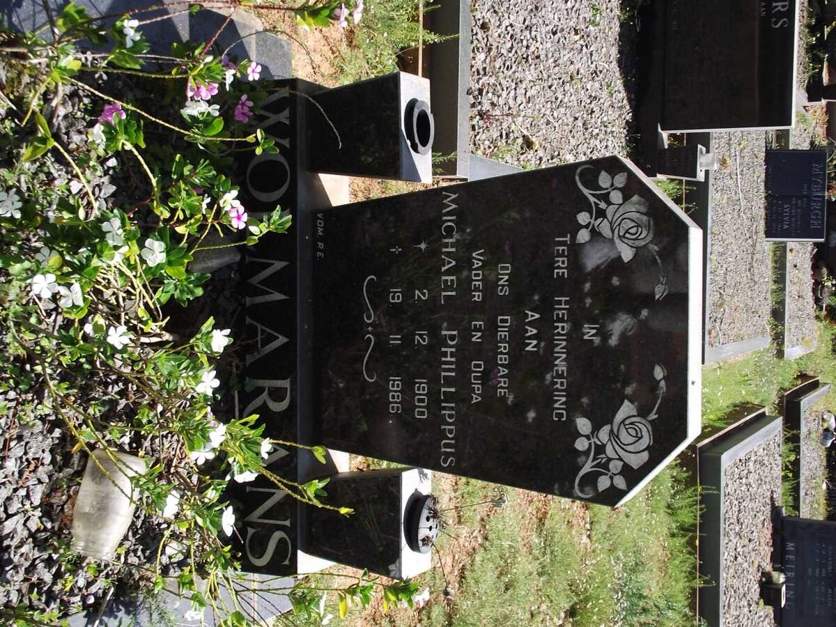 WOLMARANS Michael Phillippus 1900-1986