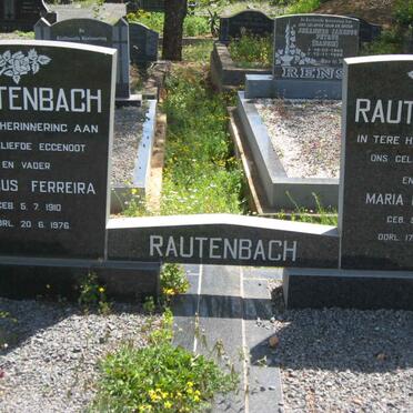 RAUTENBACH Ignatius Ferreira 1910-1976 &amp; Maria Dorothea 1916-2003
