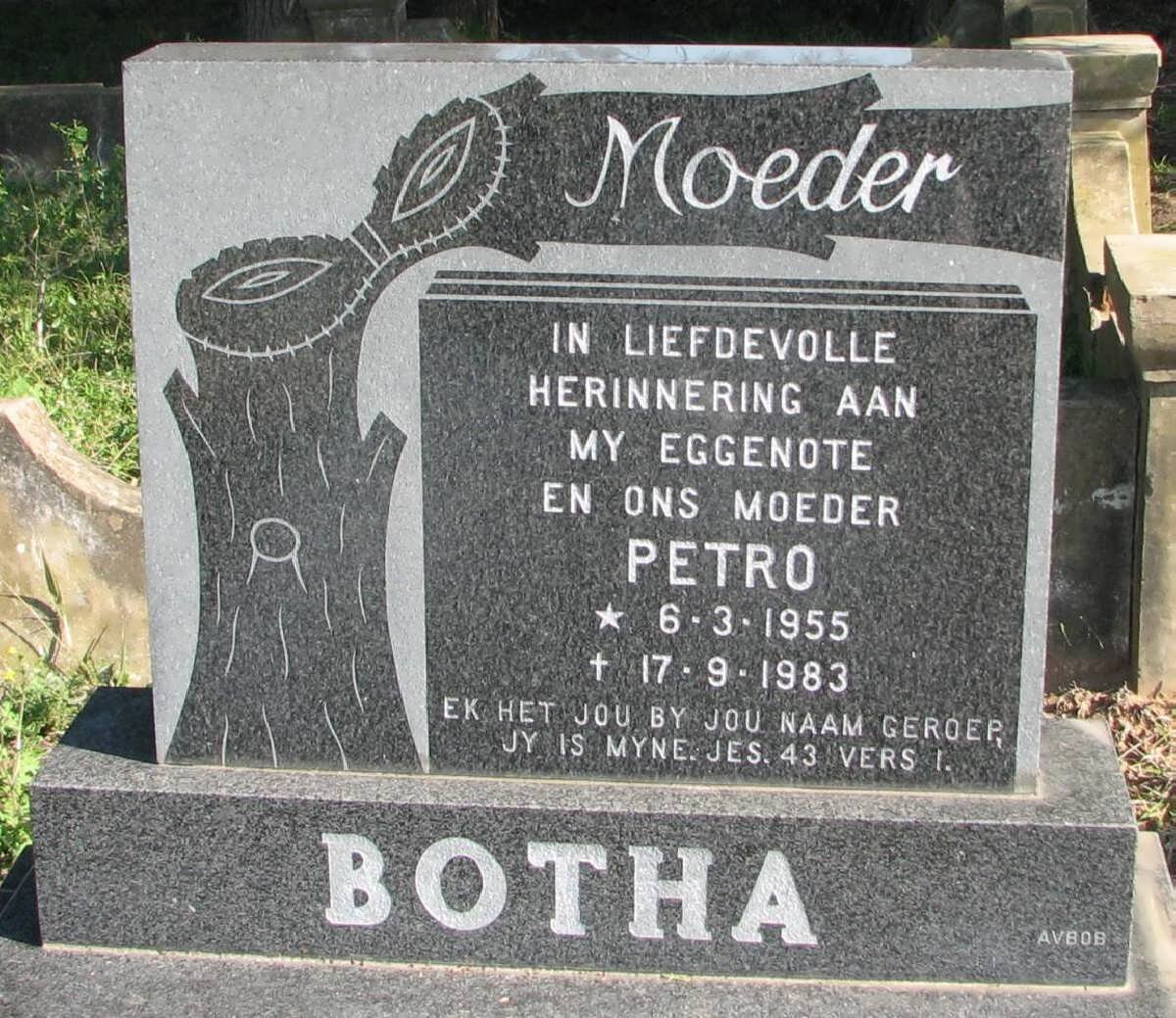BOTHA Petro 1955-1983