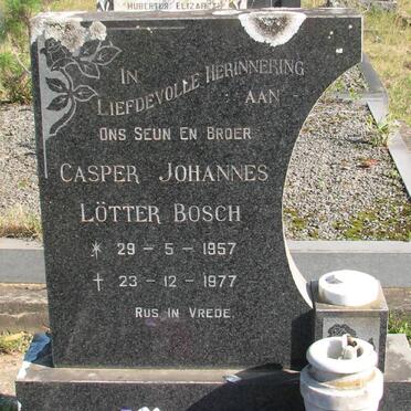 BOSCH Casper Johannes Lötter 1957-1977