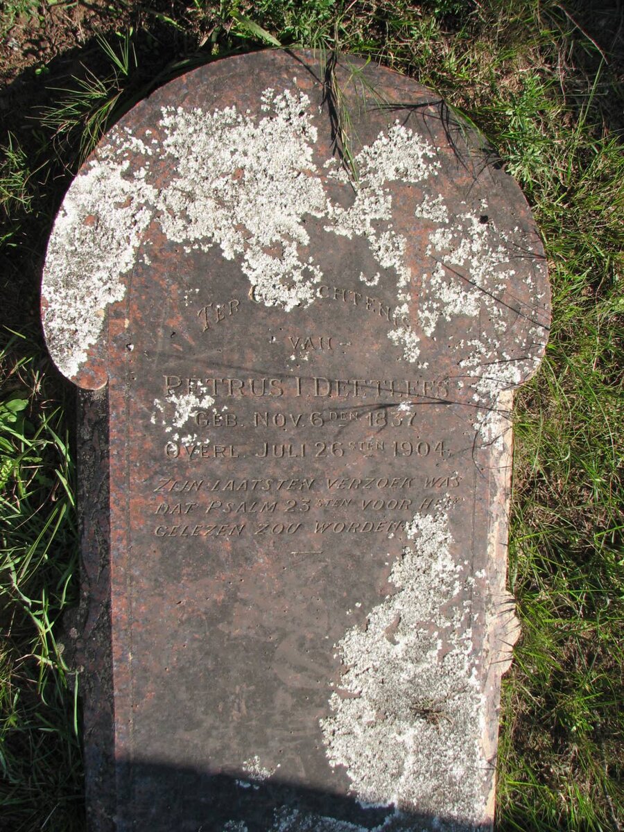 DEETLEFS Petrus I. 1837-1904