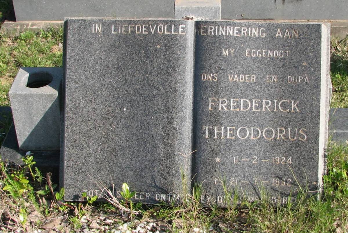 ? Frederick Theodorus 1924-1992