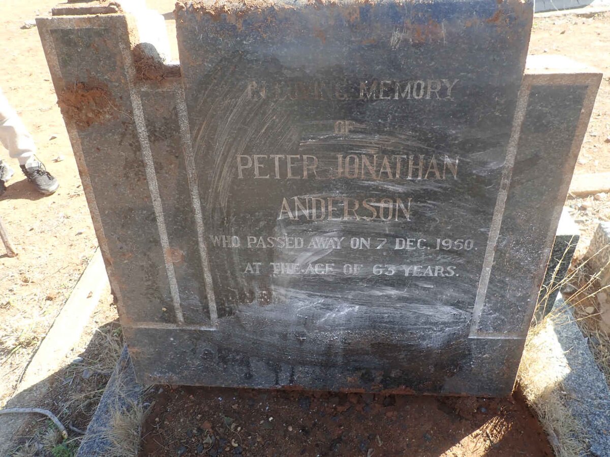 ANDERSON Peter Jonathan -1950