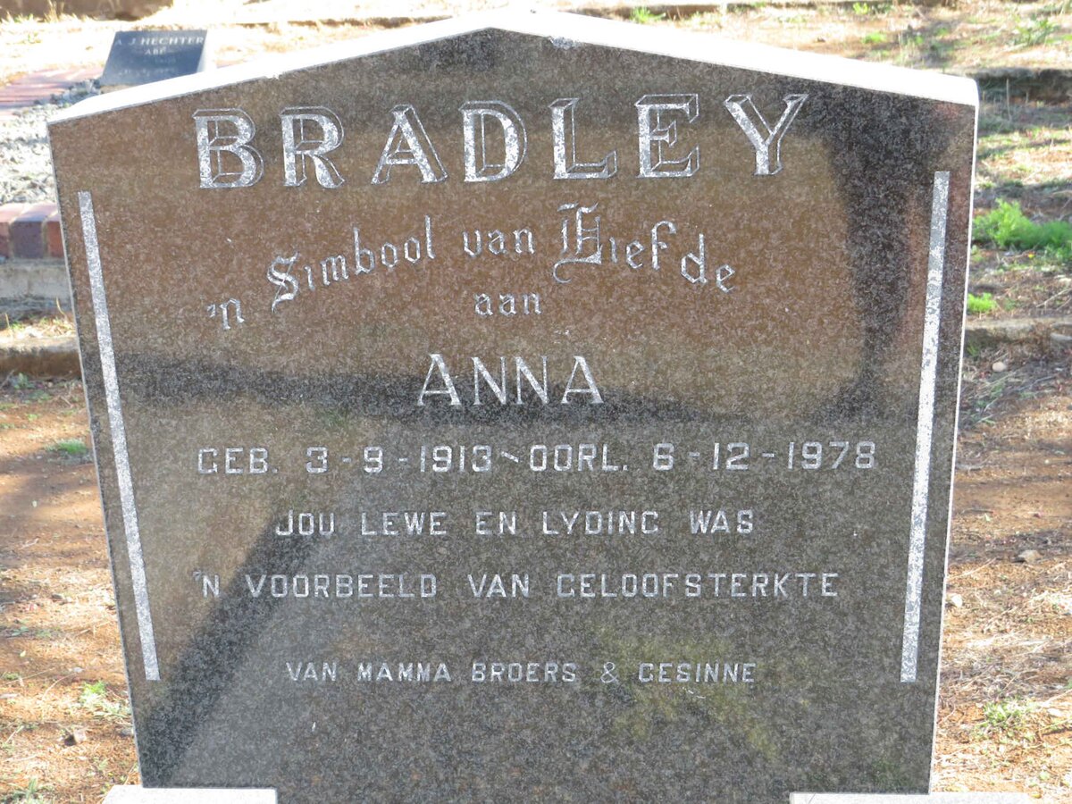 BRADLEY Anna 1913-1978