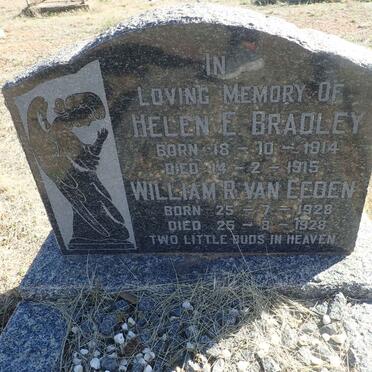 BRADLEY Helen E. 1914-1915 :: VAN EEDEN William R. 1928-1928
