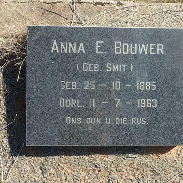 BOUWER Anna E. nee SMIT 1885-1963
