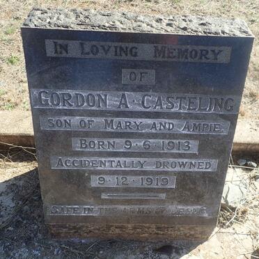 CASTELING Gordon A. 1913-1919