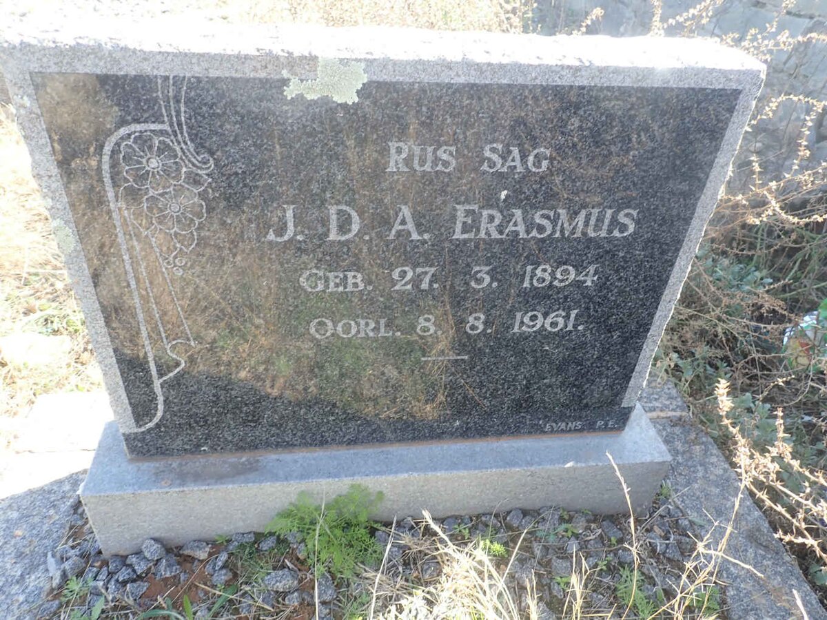 ERASMUS J.D.A. 1894-1961