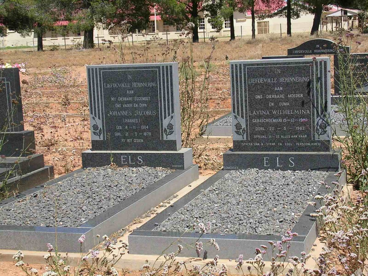 ELS Johannes Jacobus 1904-1979 &amp; Lavina Wilhelmina SCHOEMAN -1983