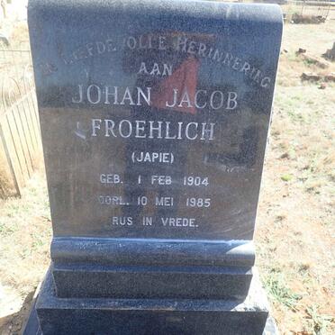 FROEHLICH Johan Jacob 1904-1985