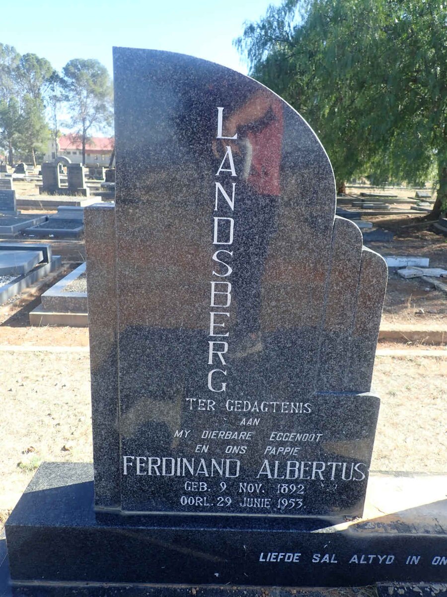 LANDSBERG Ferdinand Albertus 1892-1953 &amp; Jurgina Georg 1906-1994