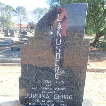 LANDSBERG Ferdinand Albertus 1892-1953 &amp; Jurgina Georg 1906-1994