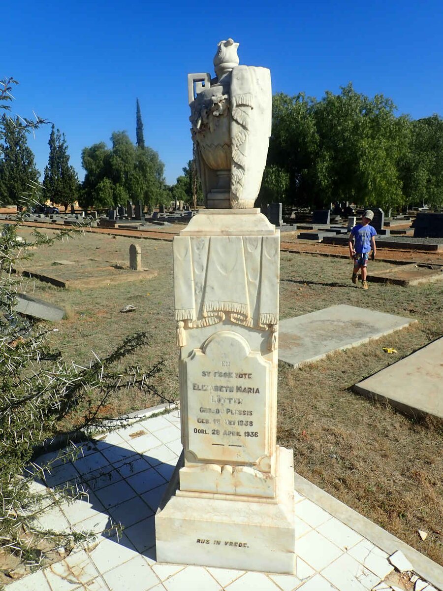 LOTTER Elizabeth Maria nee DU PLESSIS 1838-1936
