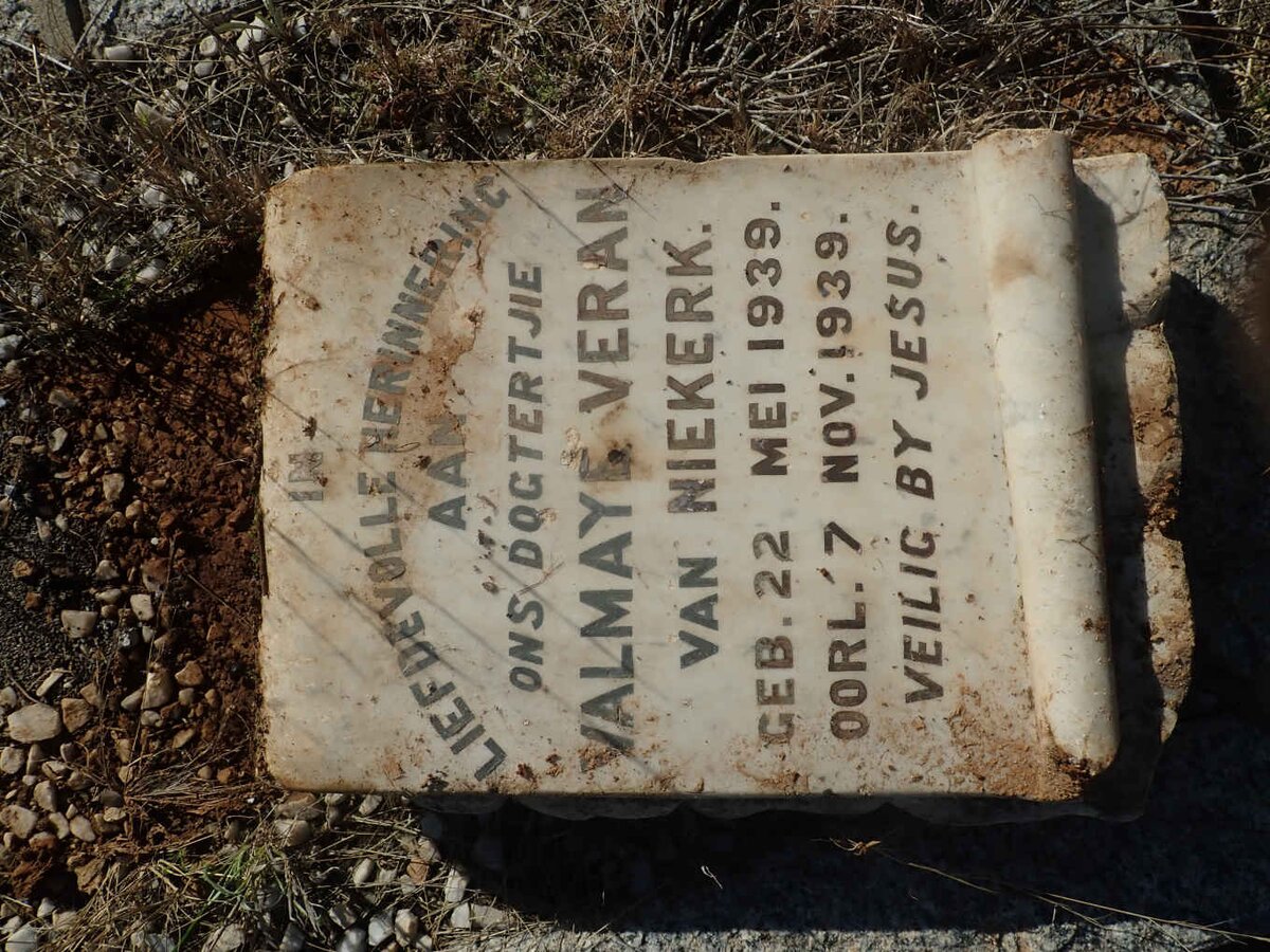 NIEKERK Valmaye Veran, van 1939-1939
