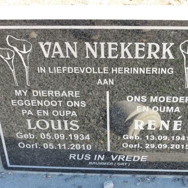 NIEKERK Louis, van 1934-2010 &amp; Rene 1941-2015