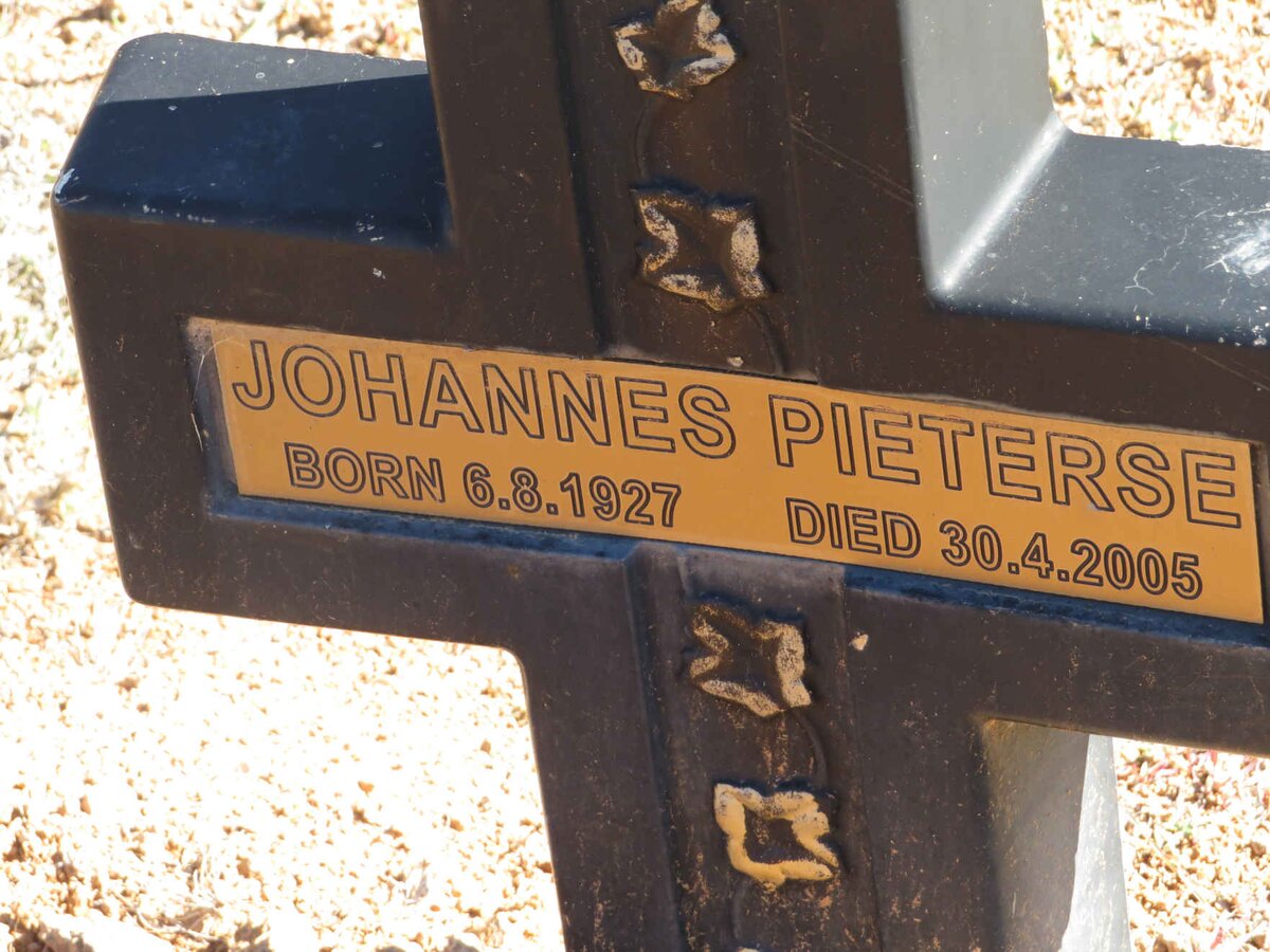 PIETERSE Johannes 1927-2005