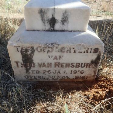 RENSBURG Theo, van 1916-1916