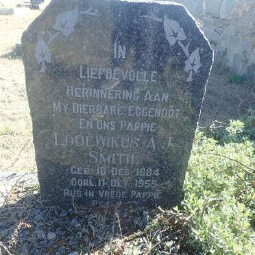 SMITH Lodewikus A.J. 1884-1955
