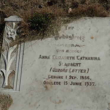 SLABBERT Anna Elizabeth Catharina nee LOTTER 1856-1937