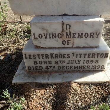 TITTERTON Lester Kroës 1898-1898