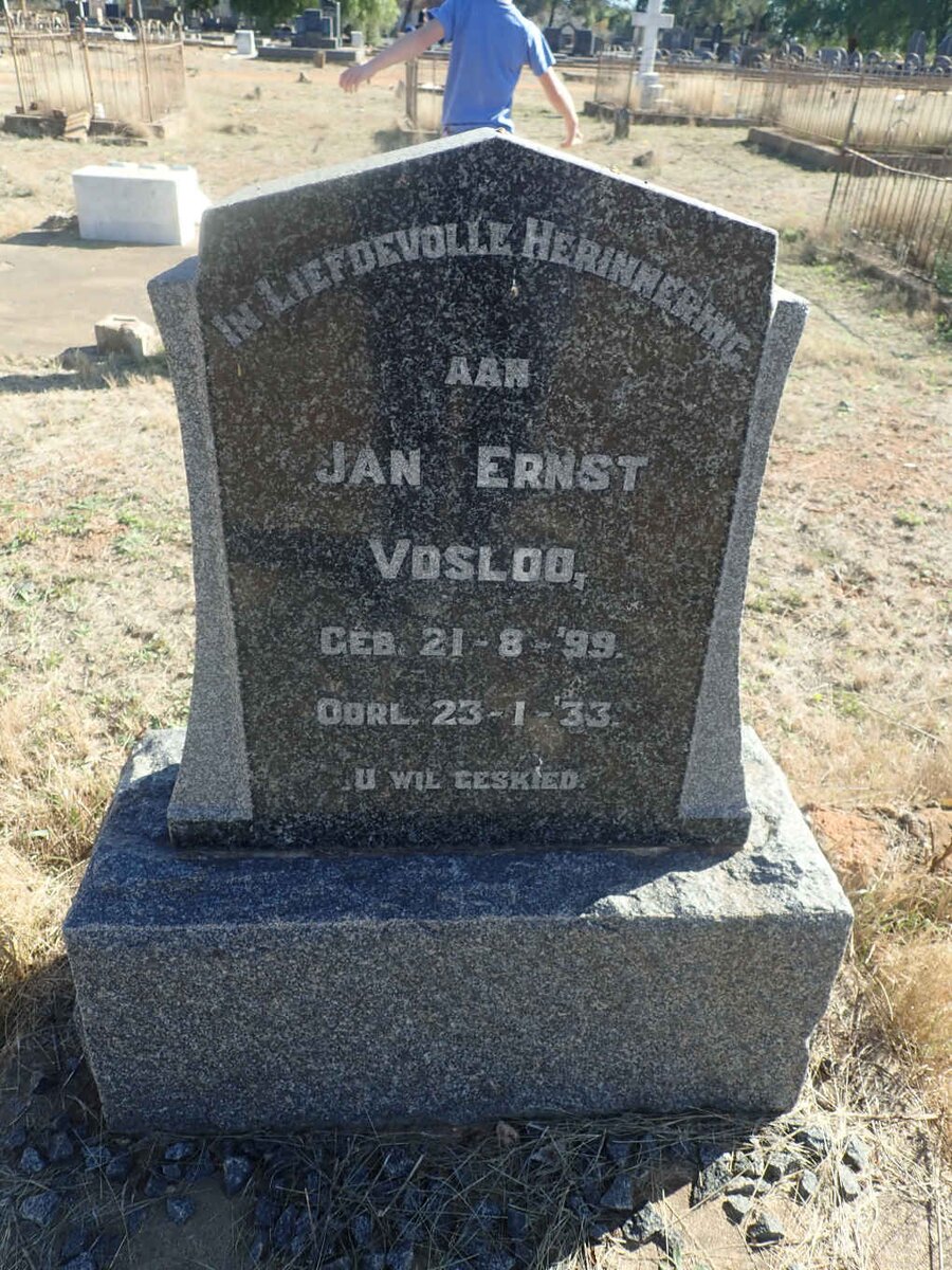 VOSLOO Jan Ernst 1899-1933