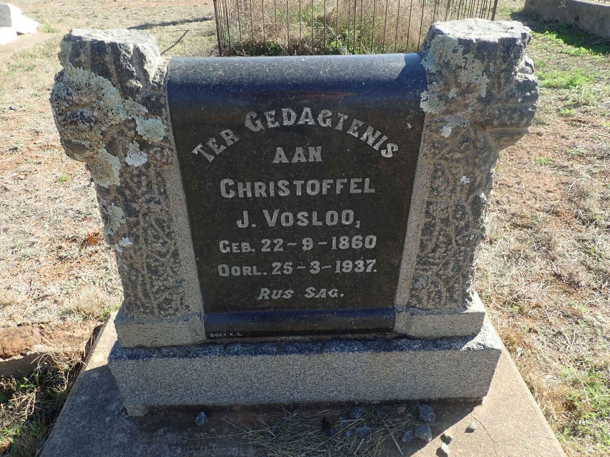 VOSLOO Christoffel J. 1860-1937