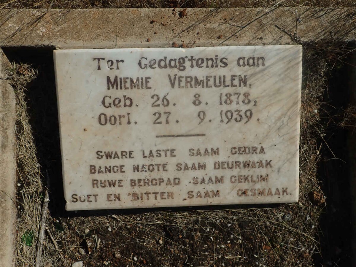 VERMEULEN Miemie 1878-1939
