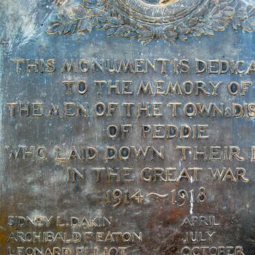 2. Memorial plaque - Great War 1914-1918