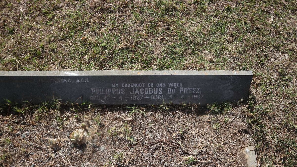 PREEZ Philippus Jacobus, du 1927-1967