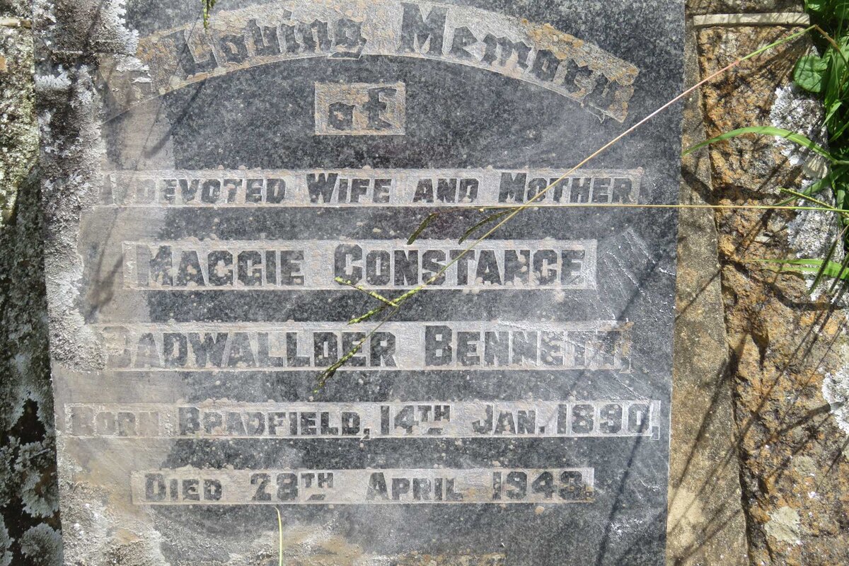 BENNETT Maggie Constance Cadwallder 1890-1943