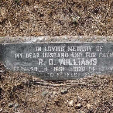 WILLIAMS R.O. 1891-1957