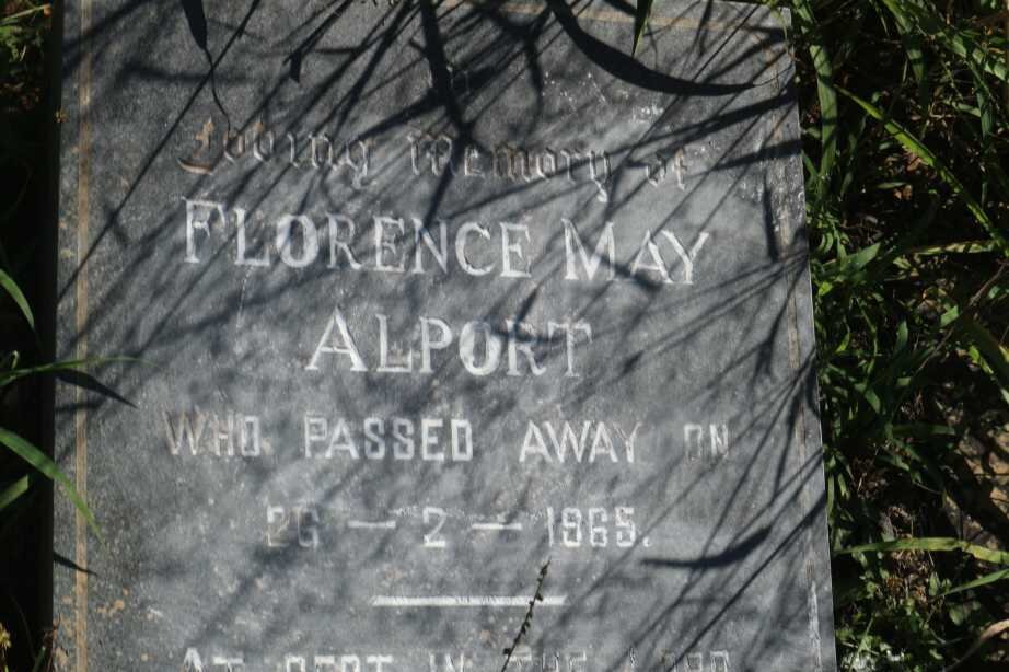 ALPORT Florence May -1965