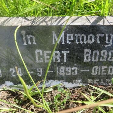 BOSCH Gert 1893-1969