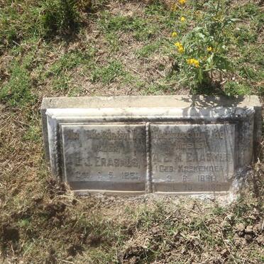 ERASMUS L.J. 1861-1935 &amp; A.E.M. KOEKEMOER 1860-1933