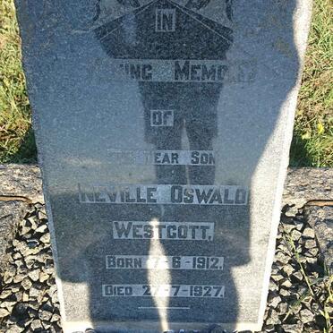 WESTCOTT Neville Oswald 1912-1927