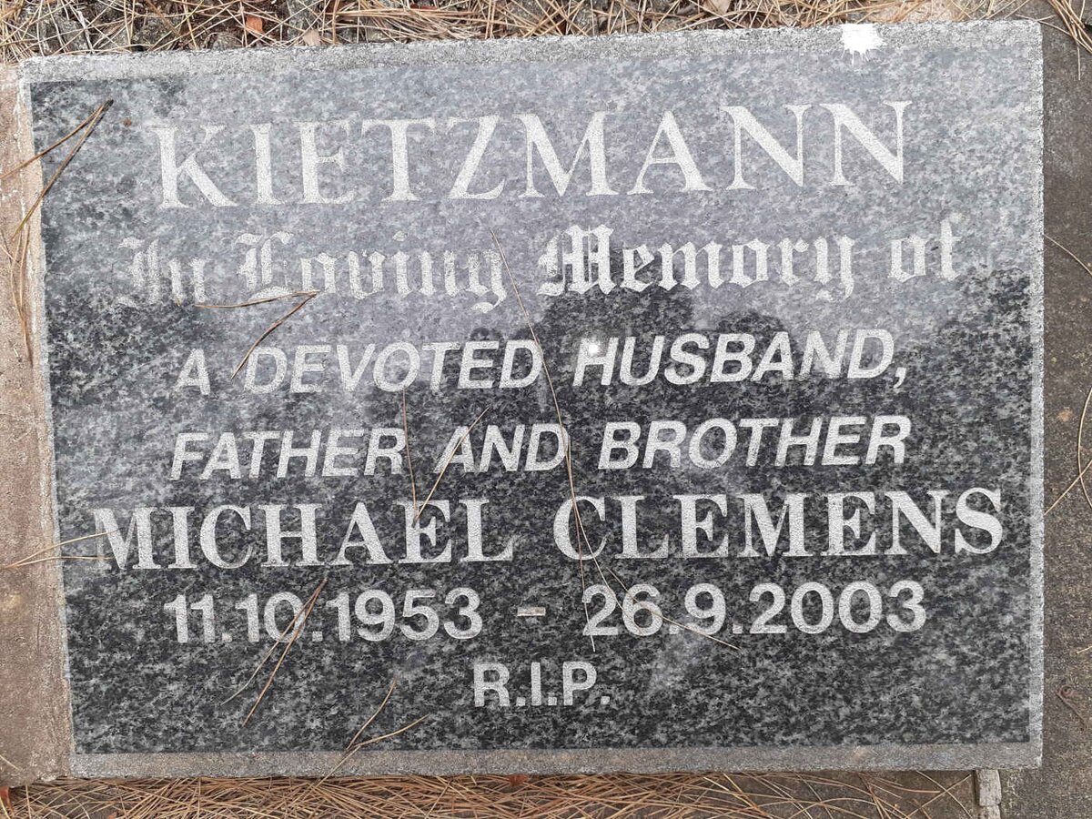 KIETZMANN Michael Clemens 1953-2003