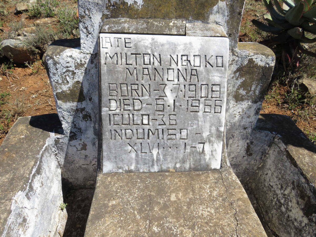MANONA Milton Nqoko 1908-1966