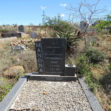 MANONA Nothandekile Maud 1918-1998